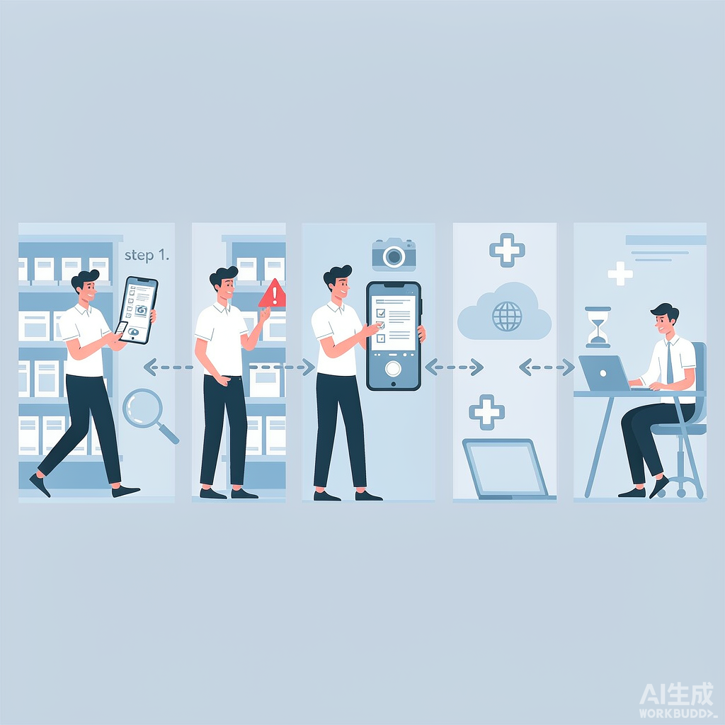 门店巡检手机填表上报流程